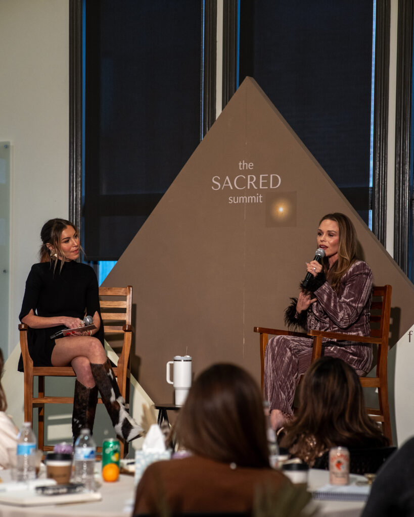 Julie Solomon speaking at The Sacred Summit