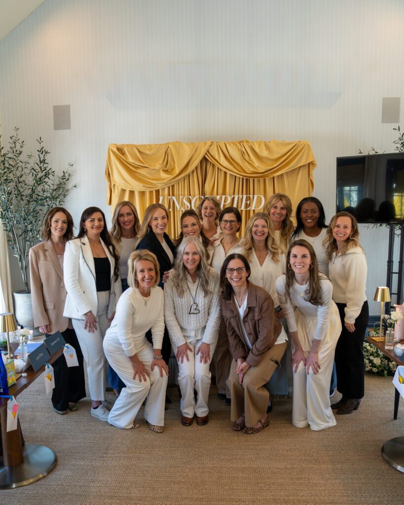 Group photo of women at the Unscripted retreat with Julie Solomon